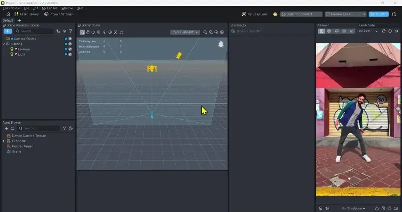 Upload the design file to the Asset Browser in Lens Studio