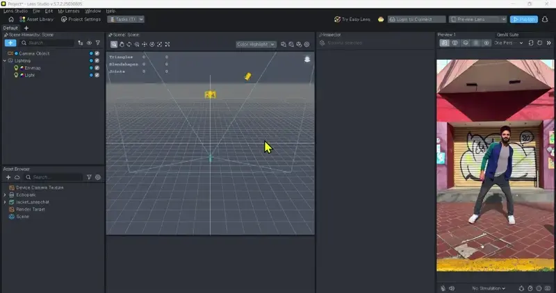 Add a full body mesh to the Scene Hierarchy
