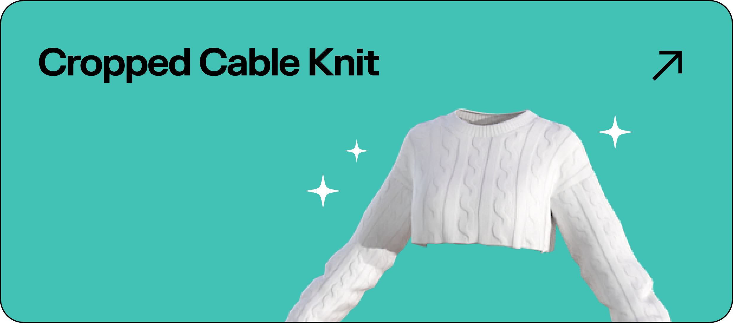 Cropped Cable Knit
