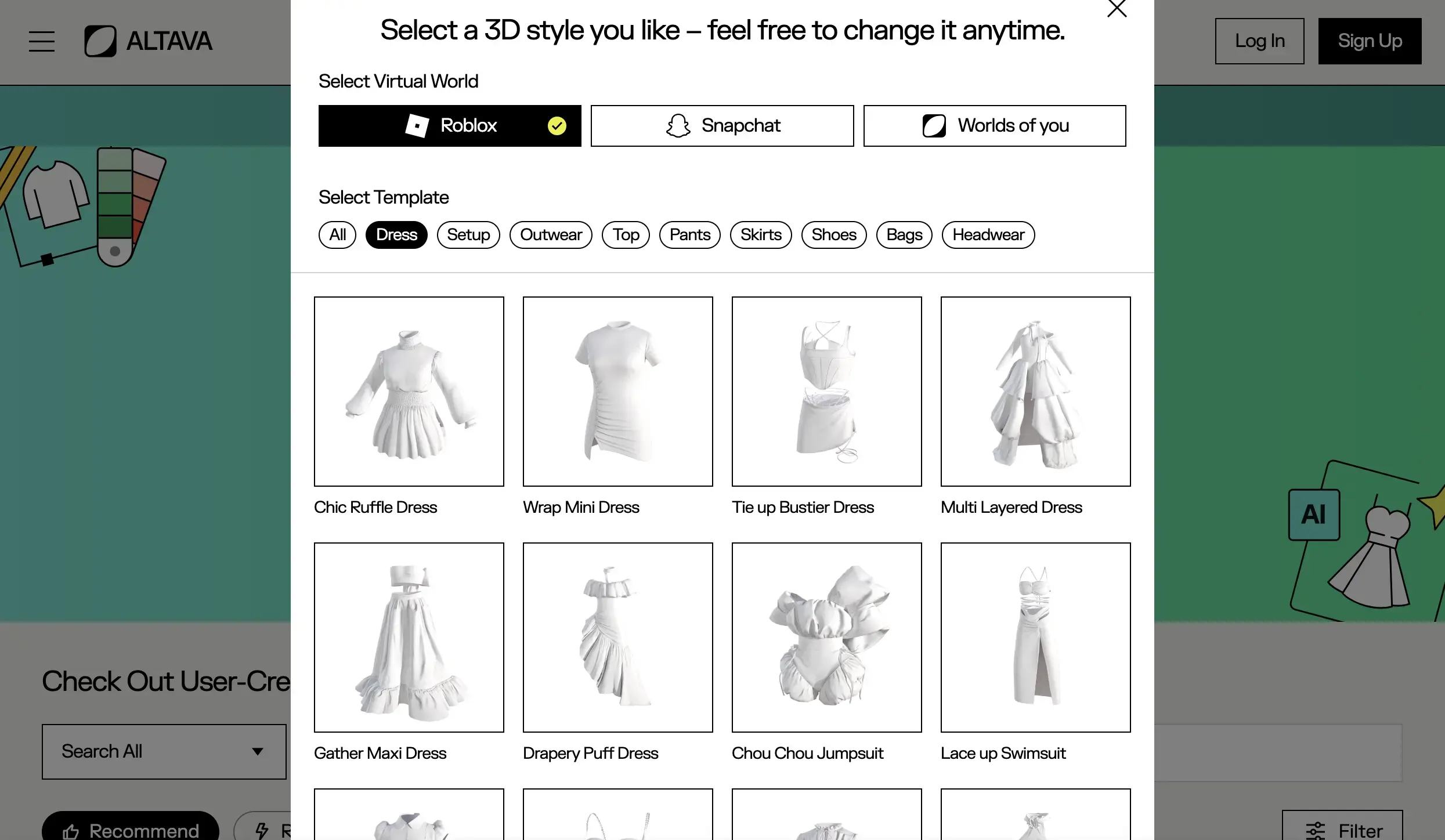 합리적인 3D 디자인 플랫폼 - altava.ai