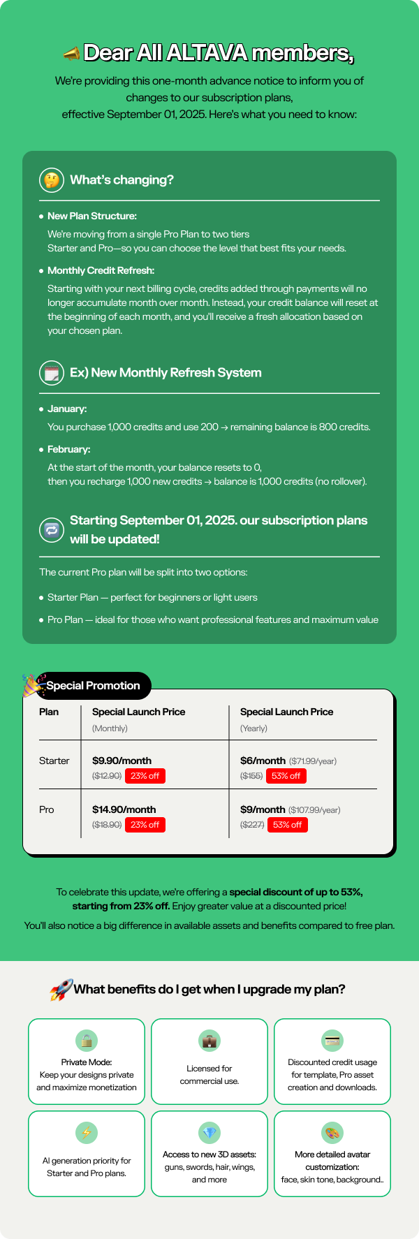 Notice: Terms of Service & Subscription Updates 썸네일